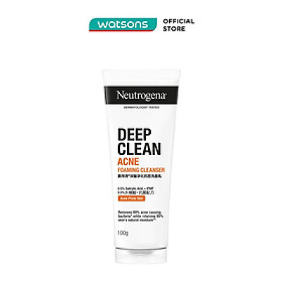 Sữa Rửa Mặt Neutrogena Ngừa Mụn Deep Clean Acne 100g