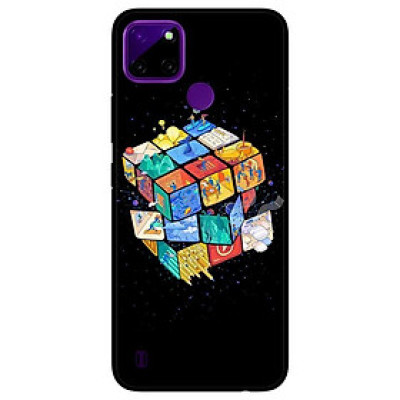 Ốp lưng dành cho Realme C21Y - C25Y mẫu Rubik Vũ Trụ
