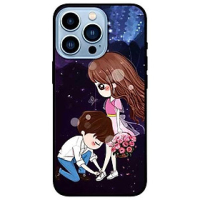 Ốp lưng dành cho Iphone 13 Mini - Iphone 13 - Iphone 13 Pro -  Iphone 13 Pro Max - Cô Gái Cầm Hoa Anime