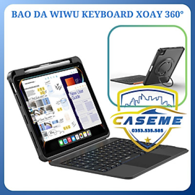 Bao da bàn phím Wi WU MK-007 Pro 360° – Touchpad thông minh, bàn phím cắt kéo, dành cho iPad Pro/Air 11” & 10.9” (2024/2025) - Hàng Chính Hãng