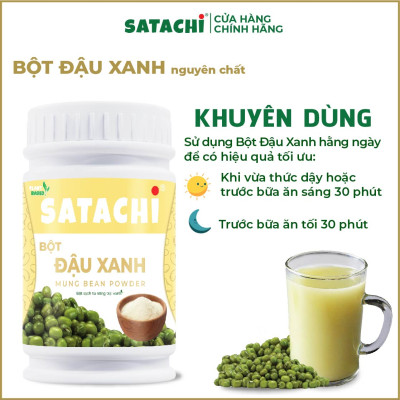 Bột Đậu Xanh nguyên chất SATACHI. Hộp 528g
