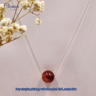 Dây Chuyền Đá Phong Thủy Bạc S925 Trang Sức Nữ - Jewelry, Chain - Voi