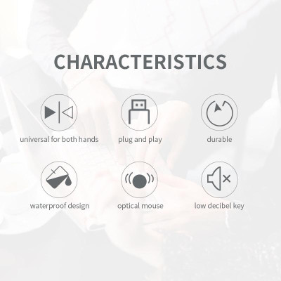 Chuột hỗ trợ USB 1000DPI văn phòng doanh nghiệp có dây uFound U-69 