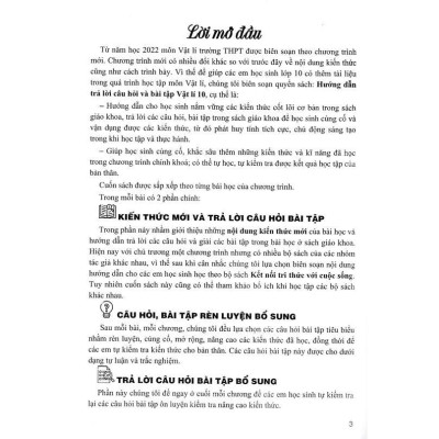 Sách - Hướng Dẫn Trả Lời Câu Hỏi Và Bài Tập Vật Lí Lớp 10 - Bám Sát SGK Kết Nối Tri Thức Với Cuộc Sống - Hồng Ân