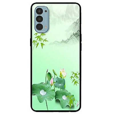 Ốp lưng dành cho Reno 4 mẫu Tranh Sen