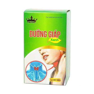 Viên uống Dưỡng Giáp Xanh Kungphar, lọ 40v, hỗ trợ trường hợp bị cường tuyến giáp