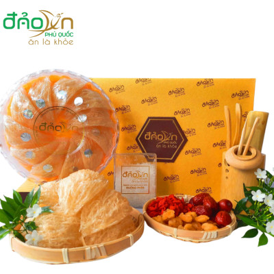 Tổ hồng yến tinh chế 100gr Đảo Yến Phú Quốc - Tổ yến tinh chế nguyên chất 100% - Giúp bổ sung dinh dưỡng cho người lớn tuổi, bổ sung sắt và canxi cho mẹ bầu, tăng sức đề kháng cho trẻ nhỏ