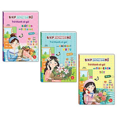 Sách - Bí Kíp Trưởng Thành Cho Học Sinh Nữ - Nhân Ái + Bản Lĩnh + Nỗ Lực - Combo 3 Cuốn - Minh Thắng