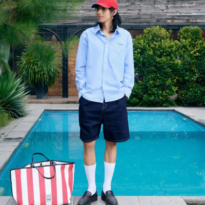 Quần short denim nam (Quần short jean) Form Loose - RT 10S25DPS005 | ROUTINE CÀ MAU