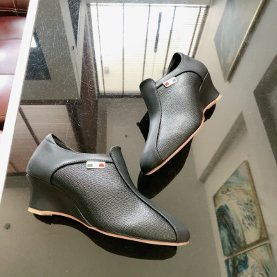 [ẢNH THẬT-FREESHIP] Giày nữ da lì form thể thao, đế xuồng ROSATA RO623 - 4p - HÀNG VIỆT NAM - BKSTORE