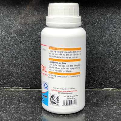 Hepatol Hỗ Trợ Bổ Gan, Cung Cấp Dinh Dưỡng, Vitamin Thiết Yếu Cho Cá, Lươn, Ếch (Chai 300ml)