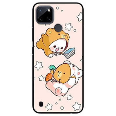 Ốp lưng dành cho Realme C21Y - Realme C25Y mẫu Cặp Đôi Gấu