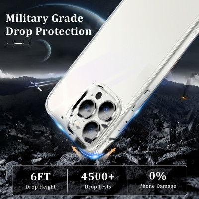 Ốp lưng chống sốc cho iPhone 14 / 14 Plus / 14 Pro / 14 Pro Max mặt lưng trong suốt siêu mỏng 0.88mm hiệu X-Level Sparkling Series độ trong tuyệt đối, chống trầy xước, chống ố vàng, tản nhiệt tốt - hàng nhập khẩu