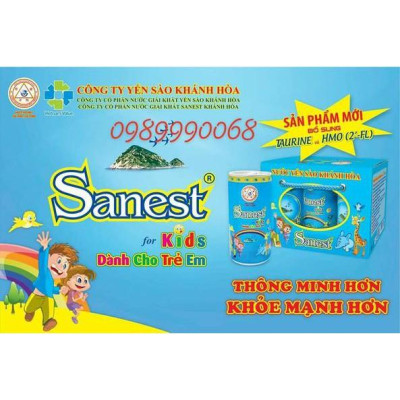 Nước Yến sào Sanest trẻ em - thùng 30 lon 190ml .7.5%