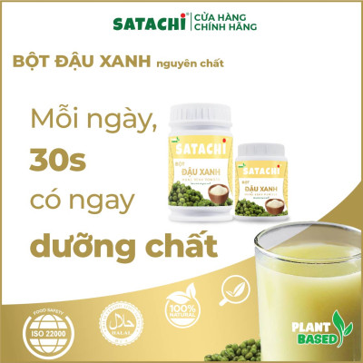 Bột Đậu Xanh nguyên chất SATACHI. Hộp 528g