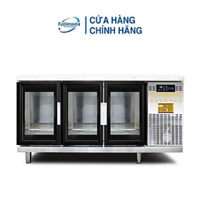 [CỬA HÀNG CHÍNH HÃNG] Tủ Bàn Lạnh Cánh Kính 1,8m Quạt Gió