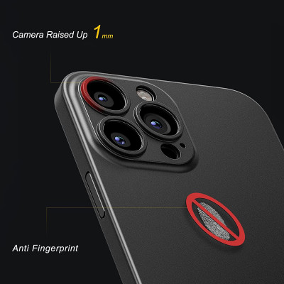 Ốp lưng chống sốc siêu mỏng 0.3mm cho iPhone 13 Pro Max hiệu Memumi mặt lưng nhám mềm mịn thời trang tinh tế - hàng nhập khẩu