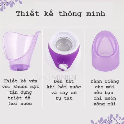Máy Xông Tinh Dầu Mặt Mũi Họng Mini Hàng Chính Hãng MINIIN - Xông Hơi Thảo Dược Hoa Quả Tại Nhà - An Toàn Hiệu Quả 
