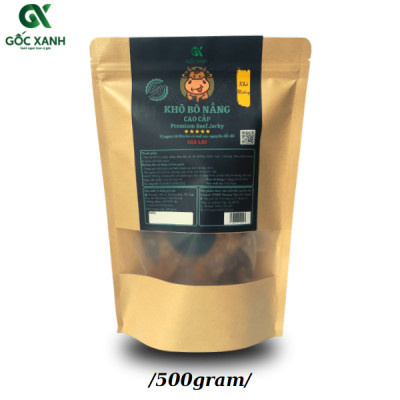 Khô bò Nắng (dạng miếng) túi 500gram