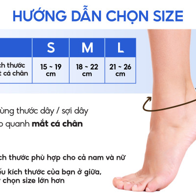 Đai cổ chân mềm Phiten Metax Supporter Ankle Soft Type Super Light AP241003/AP241004/AP241005