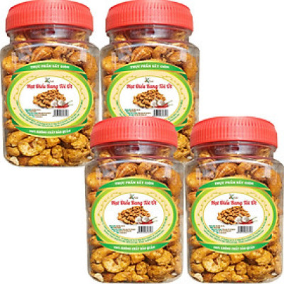 COMBO 4 HŨ HẠT ĐIỀU RANG TỎI ỚT HIỆU SKFOOD- MỖI HŨ 200g