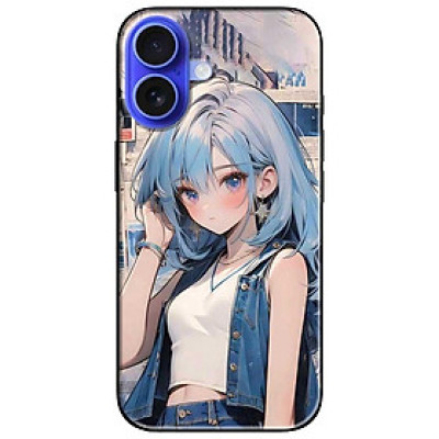 Ốp lưng dành cho Iphone 16 - 16 Plus - 16 Pro - 16 Pro Max - Anime Cô Gái Áo Jean - Hàng Chính Hãng