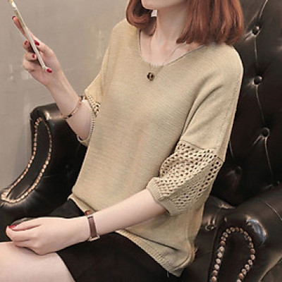 Áo len lưới cánh rơi nữ Al17