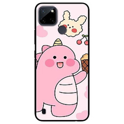 Ốp lưng dành cho Realme C21Y - C25Y mẫu Khủng Long Hồng