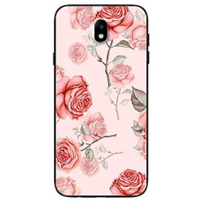 Ốp lưng dành cho Samsung J3 Pro - J7 Pro - J5 Prime - J7 Prime mẫu Hoa Tiết Hồng Cam