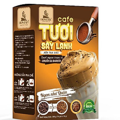 Cà Phê Tươi - Lion HT3in1 - Cà phê TƯƠI sấy lạnh - Chuẩn gu Barista 288g (16 gói x 18g)