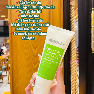 Tẩy da chết MOOSE+ Peeling Gel chăm sóc da sáng mịn 150ml