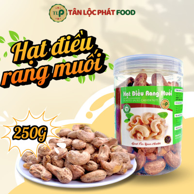 (Tặng Bánh Thuyền Mix Hạt Túi 200G) Combo Hạt Dinh Dưỡng Điều Lụa Rang Muối Hũ 250G + Rong Biển Kẹp Hạt Túi 200G