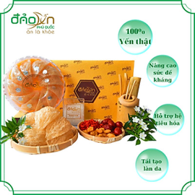 Tổ hồng yến tinh chế 100gr Đảo Yến Phú Quốc - Tổ yến tinh chế nguyên chất 100% - Giúp bổ sung dinh dưỡng cho người lớn tuổi, bổ sung sắt và canxi cho mẹ bầu, tăng sức đề kháng cho trẻ nhỏ