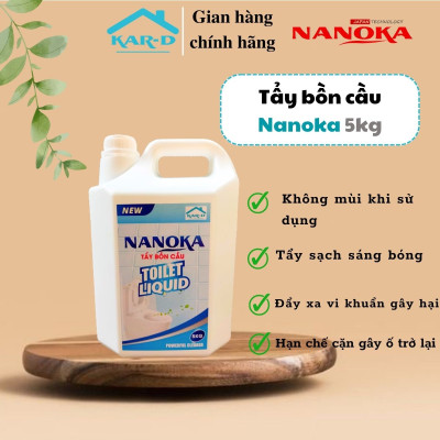 Tẩy bồn cầu Nanoka 5kg, Tẩy sạch các vết bẩn nhà tắm, bồn cầu, không gây mùi khó chịu