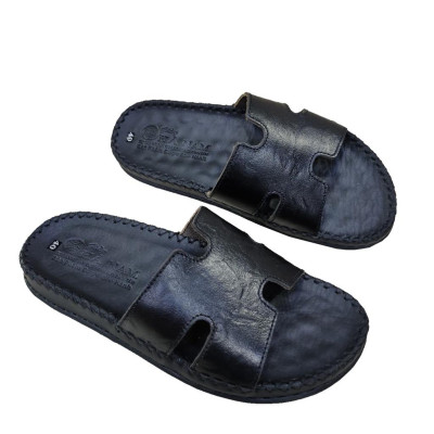 Dép Nam Quai Ngang Da Bò Thật TiTi ĐÔ Cao Cấp DNA2209