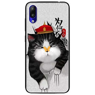 Ốp lưng dành cho Vsmart Start mẫu Mèo Cào Nón Đỏ