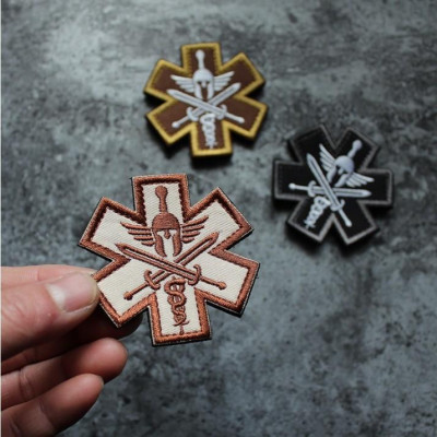Patch phù hiệu y tế chiến trường dán quần áo_ba lô túi xách