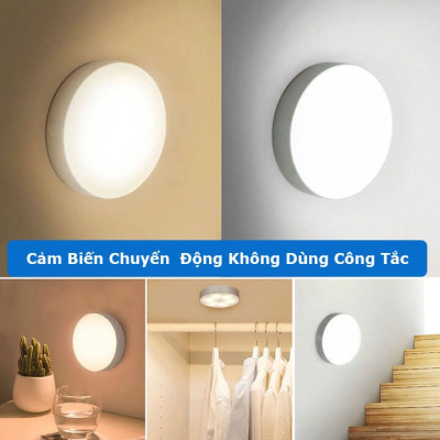 Đèn LED cảm biến chuyển động cảm biến thông minh, ánh sáng bảo vệ mắt, sạc pin USB đời mới, dán tường, tủ quần áo, cầu thang, phòng ngủ… Cảm Ứng không dây 