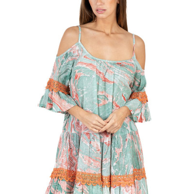 Đầm 2 Dây Trễ Vai Cotton Isla Bonita