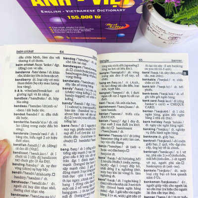 Sách - Từ điển Anh - Việt 155.000 từ (tím hộp B155) - ndbooks