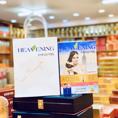 Bộ chăm sóc tóc Dầu Gội & Dầu Xả dưỡng chất suôn mượt Heavening 750ml tặng kèm mũ tắm họa tiết hoa