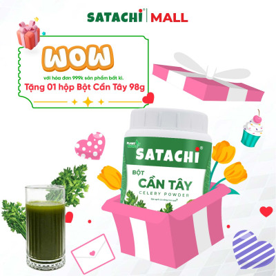 Viên Bột Nghệ Nguyên Chất SATACHI – 100% Nghệ – Dạng Viên Tiện Lợi – Hộp 180 viên