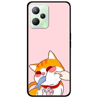 Ốp lưng dành cho Realme C35 mẫu Mèo Ăn Cá