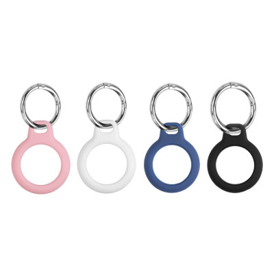 CINCATDY Bao Case Vỏ Bảo Vệ Silicone Anti-lost Anti-scratch Keychain cho Apple AirTag