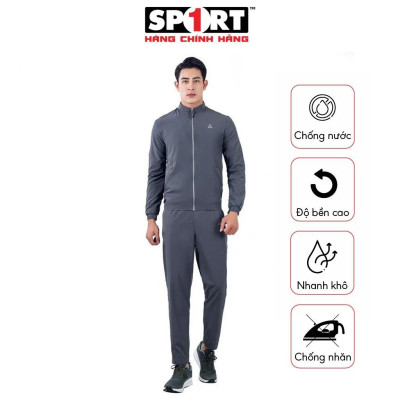 Bộ Gió Thể Thao Nam Cắt Cup AM MWS001 - Không Thấm Nước, Không Nhăn, Bền Màu