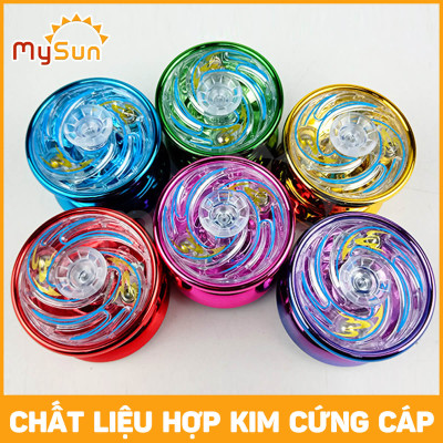 Con quay Yoyo phát sáng Yoyo chuyên nghiệp kim loại linh thú thần hổ rồng nhạy giá rẻ Yo yo 1a