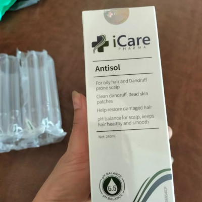 Dầu Gội iCare Antisol Sạch Gàu Chiết Xuất Dược Liệu Sạch Gàu, Giảm Ngứa, Chống Rụng, Cân Bằng Độ PH