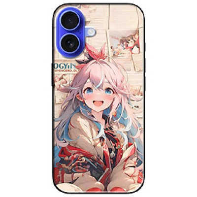 Ốp lưng dành cho Iphone 16 - 16 Plus - 16 Pro - 16 Pro Max - Anime Cô Gái Tóc Hai Màu - Hàng Chính Hãng