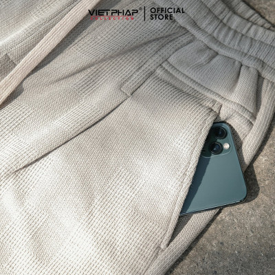 Quần Short Thun Nam VIỆT PHÁP Form Suông Chất liệu cotton thoáng mát co giãn tốt 92315