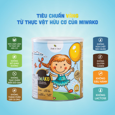 Sữa Hạt Miwako Vị Gạo Hộp 700g Malaysia Không Chứa Đậu Nành, Dinh Dưỡng Hữu Cơ Cho Trẻ Từ 1 Tuôi & Người Lớn Date 2025 - 24grains
